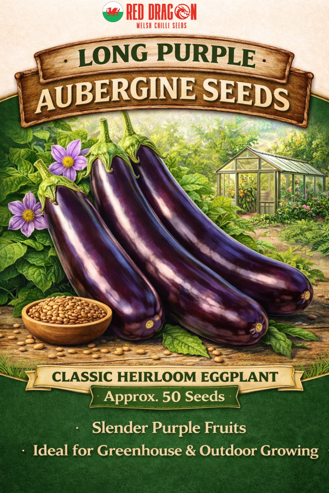 Long Purple Aubergine