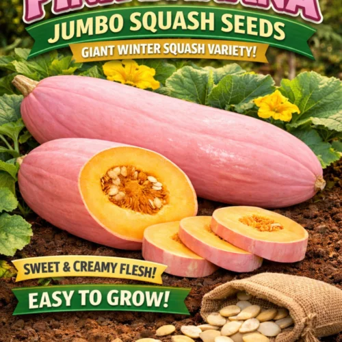 Pink Banana Jumbo Squash Seeds