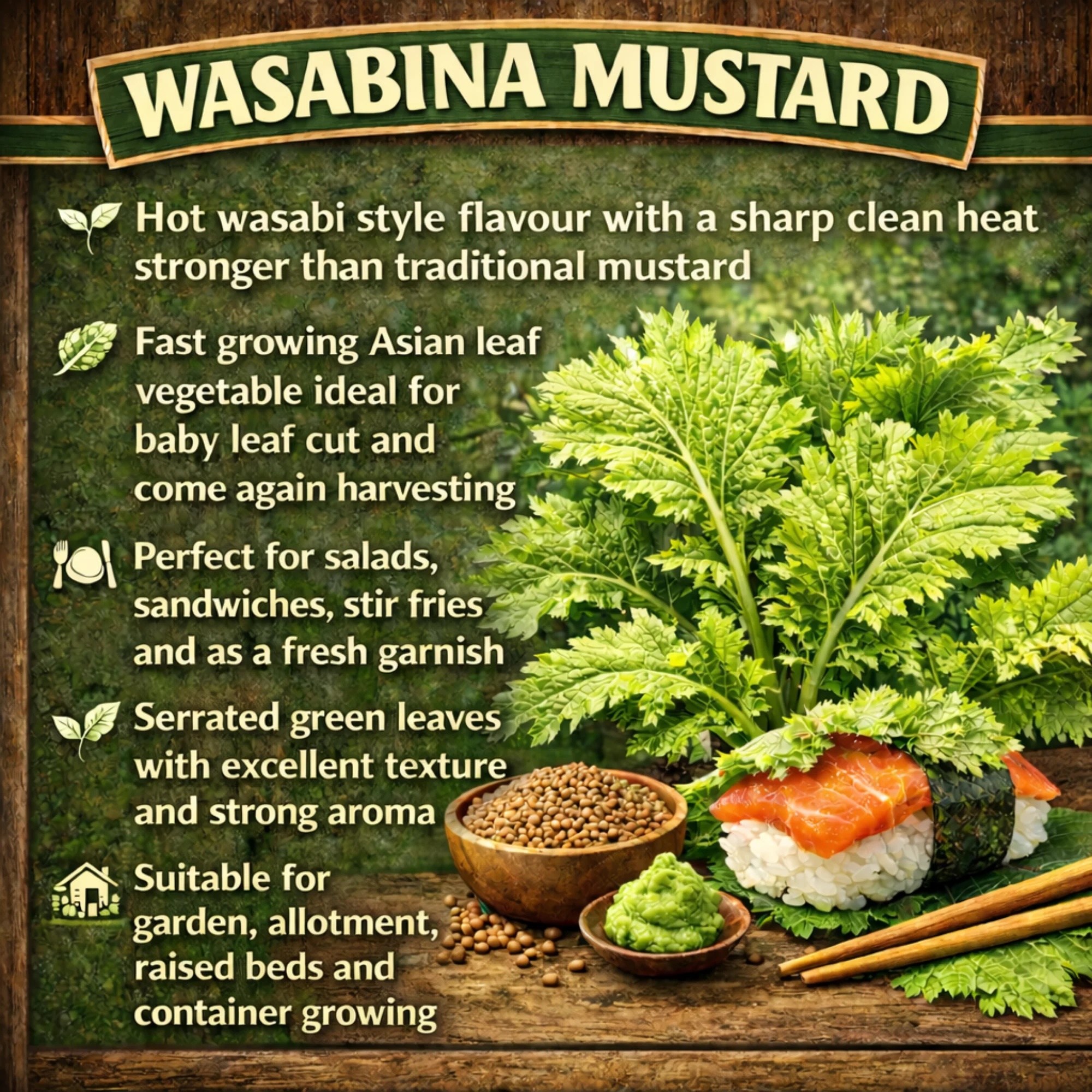 Wasabina Mustard Seeds - Image 2