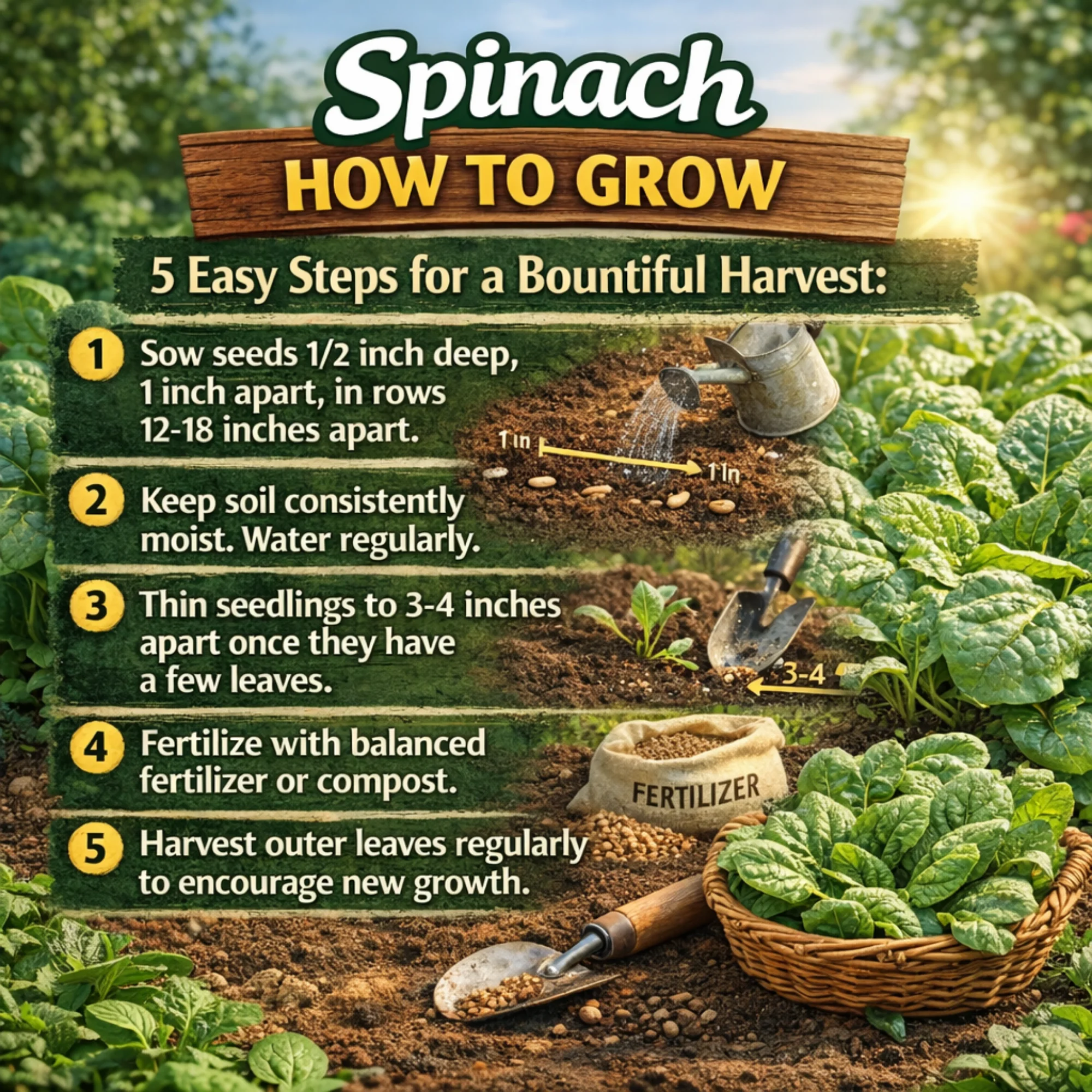Spinach Giant Winter Seeds - Image 3