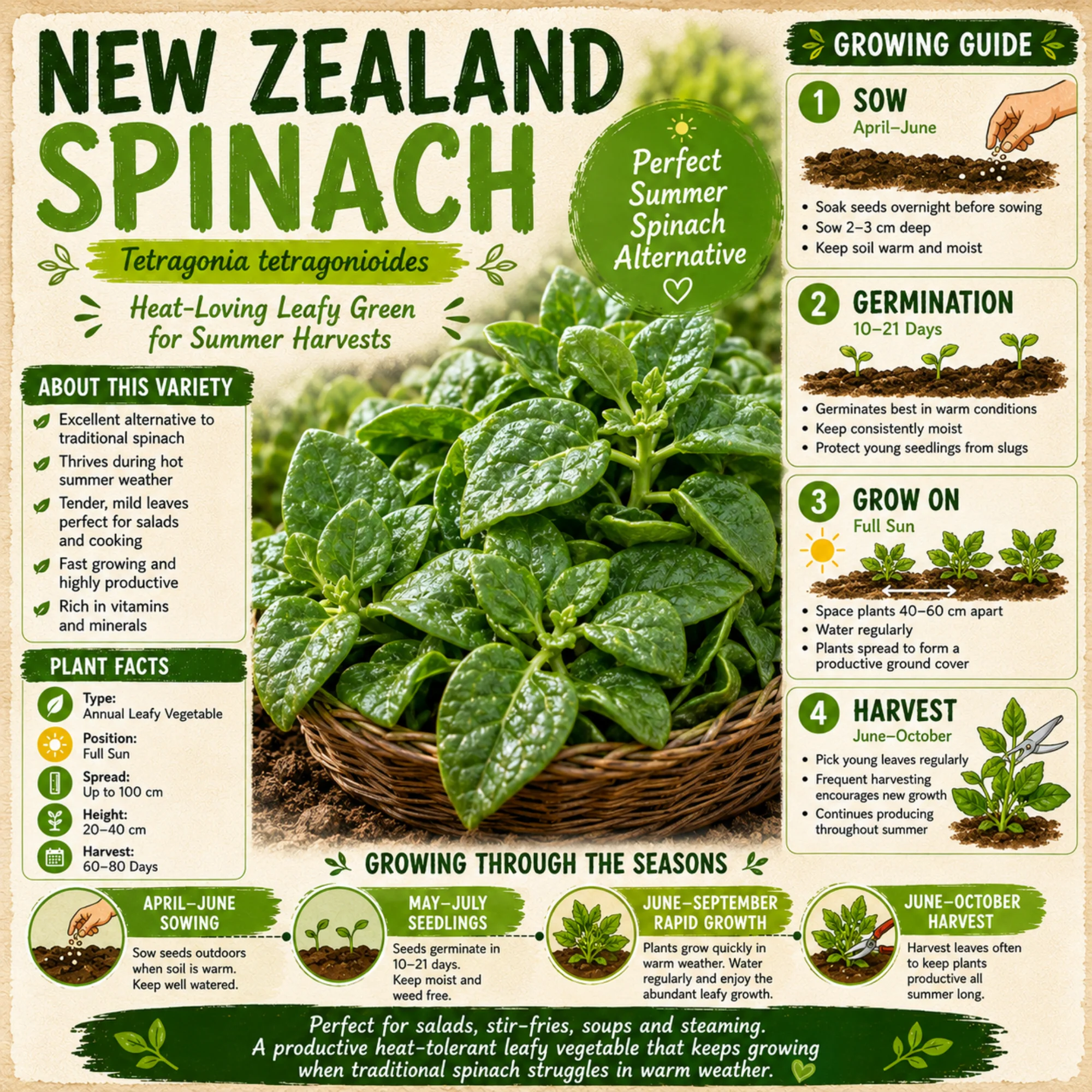 New Zealand Spinach Seeds - Image 2