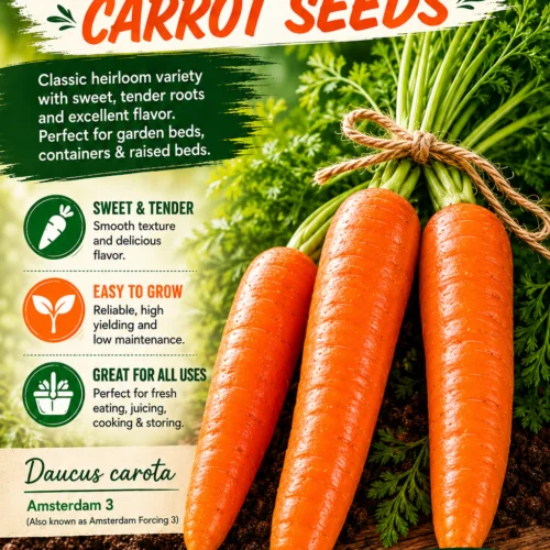 Amsterdam 3 Carrot Seeds