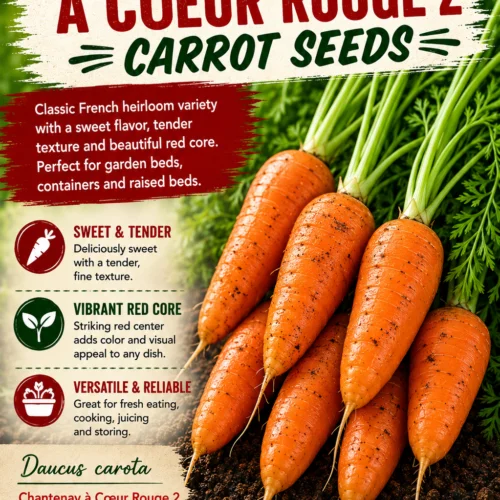 Carrot Chanteney Red Cored 2 Carrot Seeds
