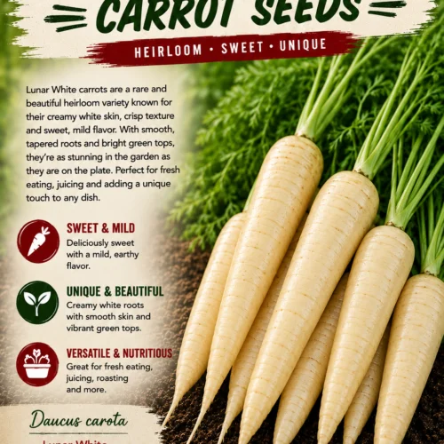 Lunar White Carrot Seeds