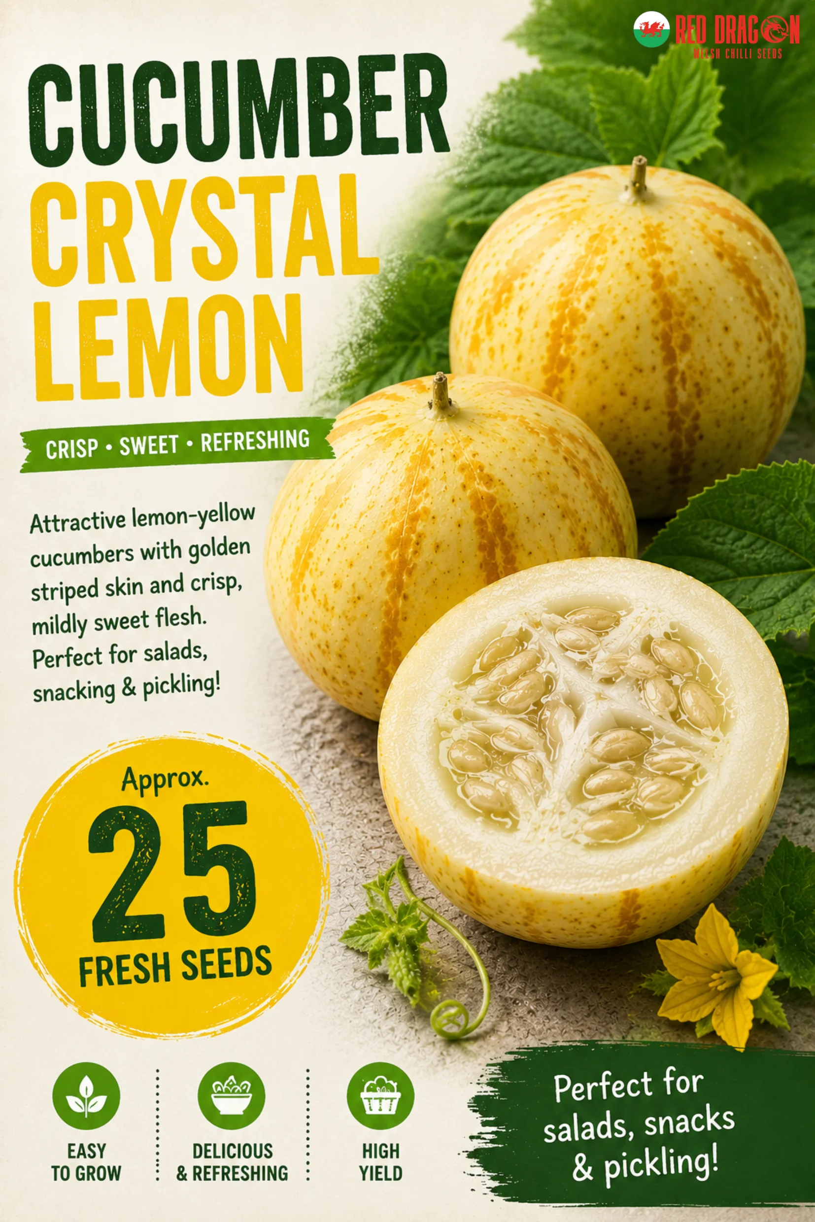Cucumber Crystal Lemon Seeds