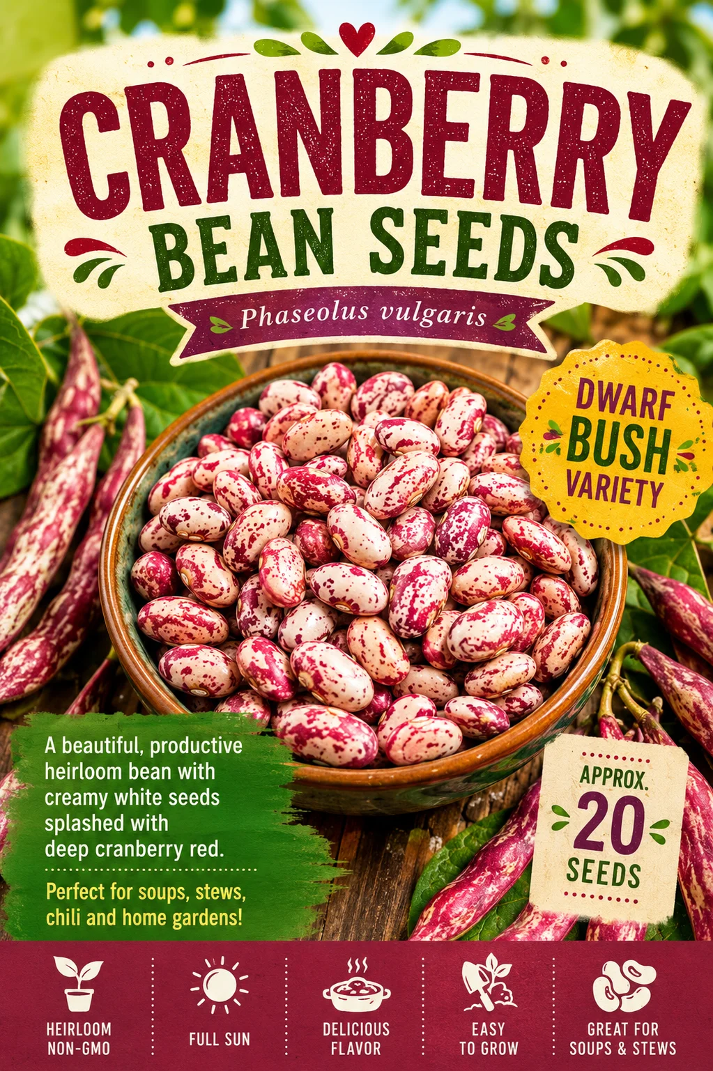 Cranberry Bean Seeds