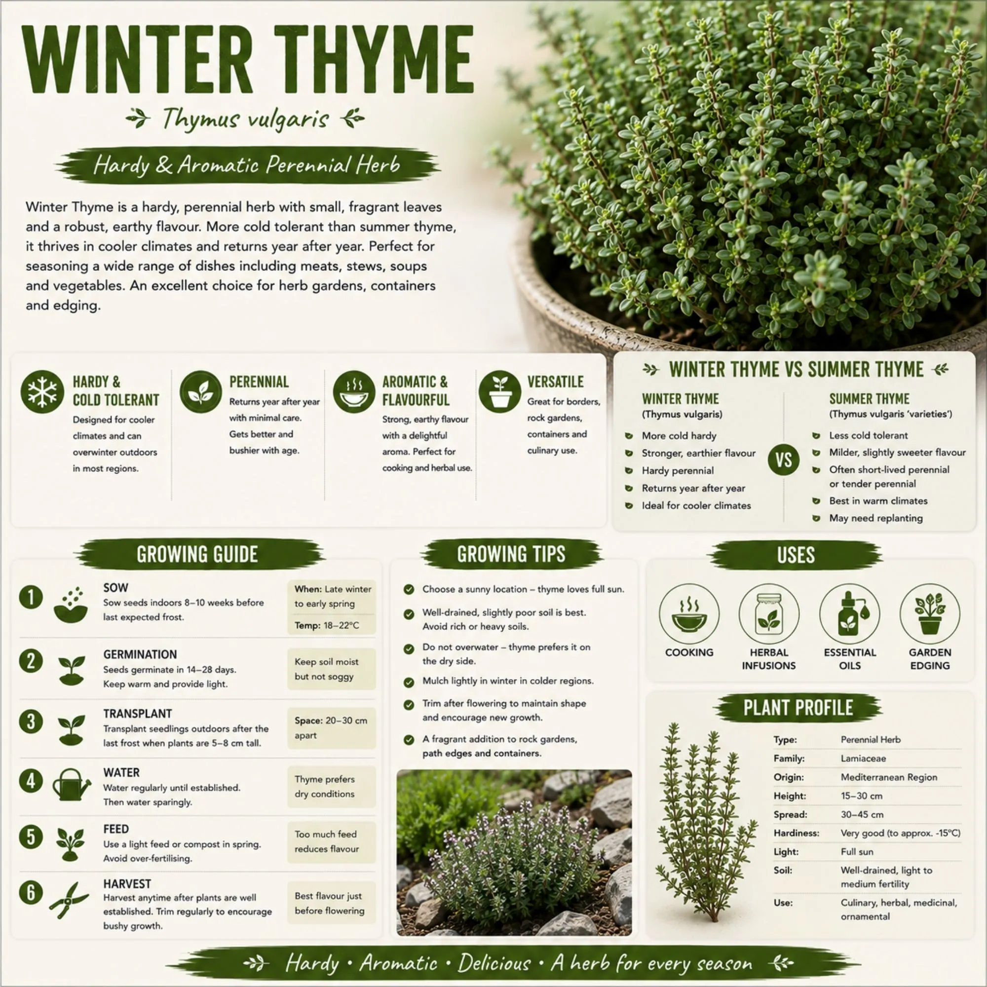 Winter Thyme Seeds - Image 2