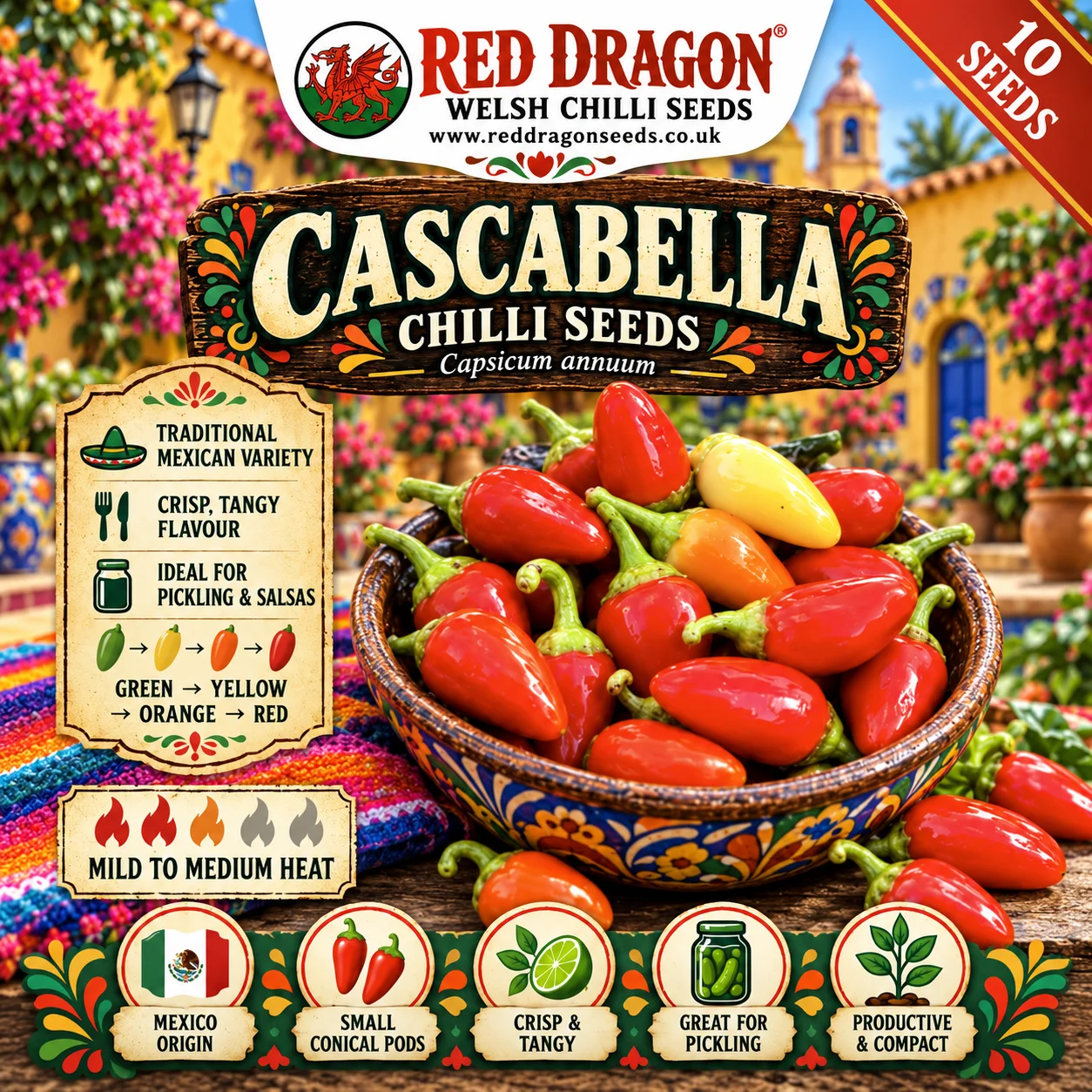 Cascabella Chilli Seeds