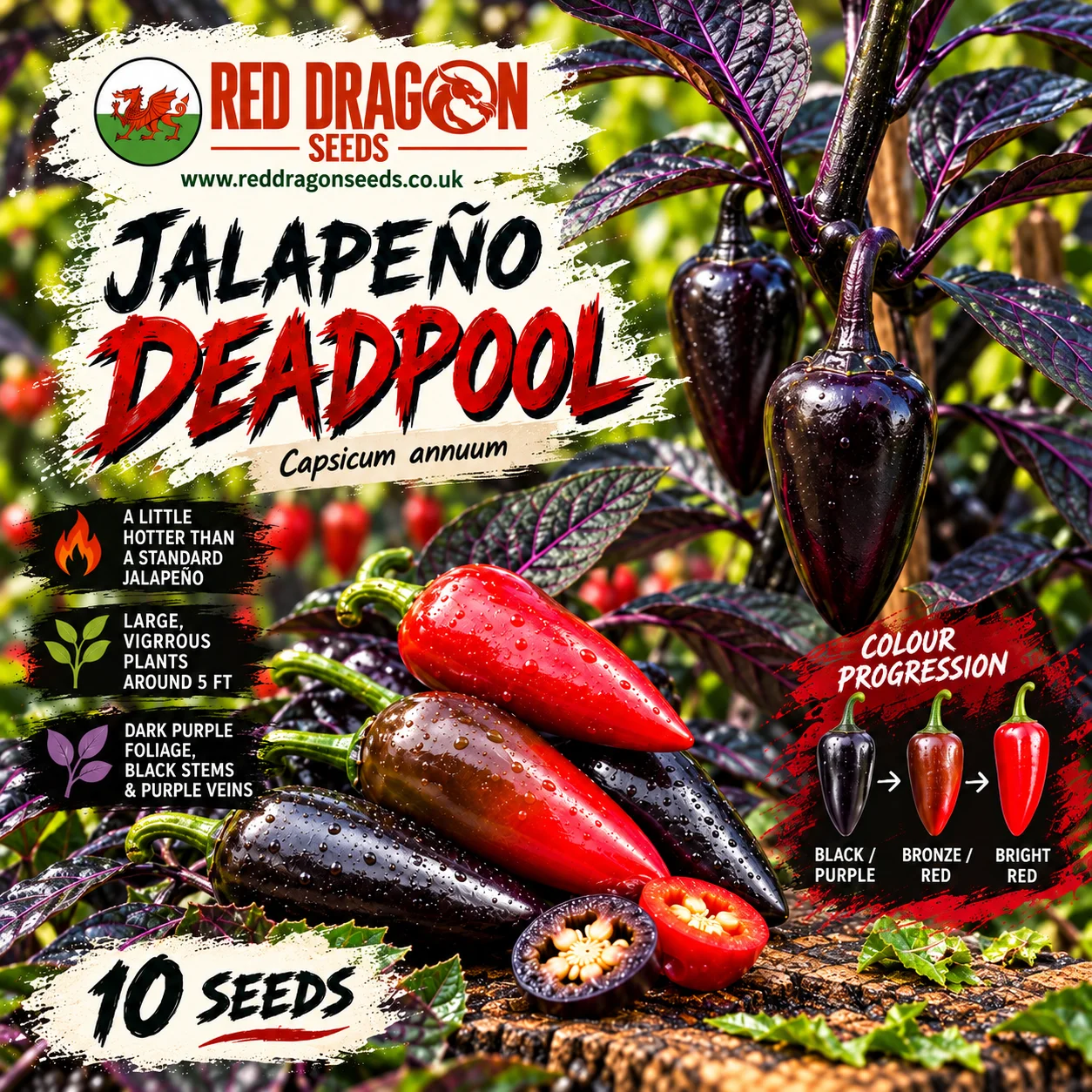 Jalapeño Deadpool Seed Packet