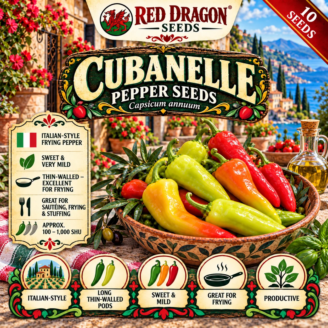 Cubanelle Chilli Seeds