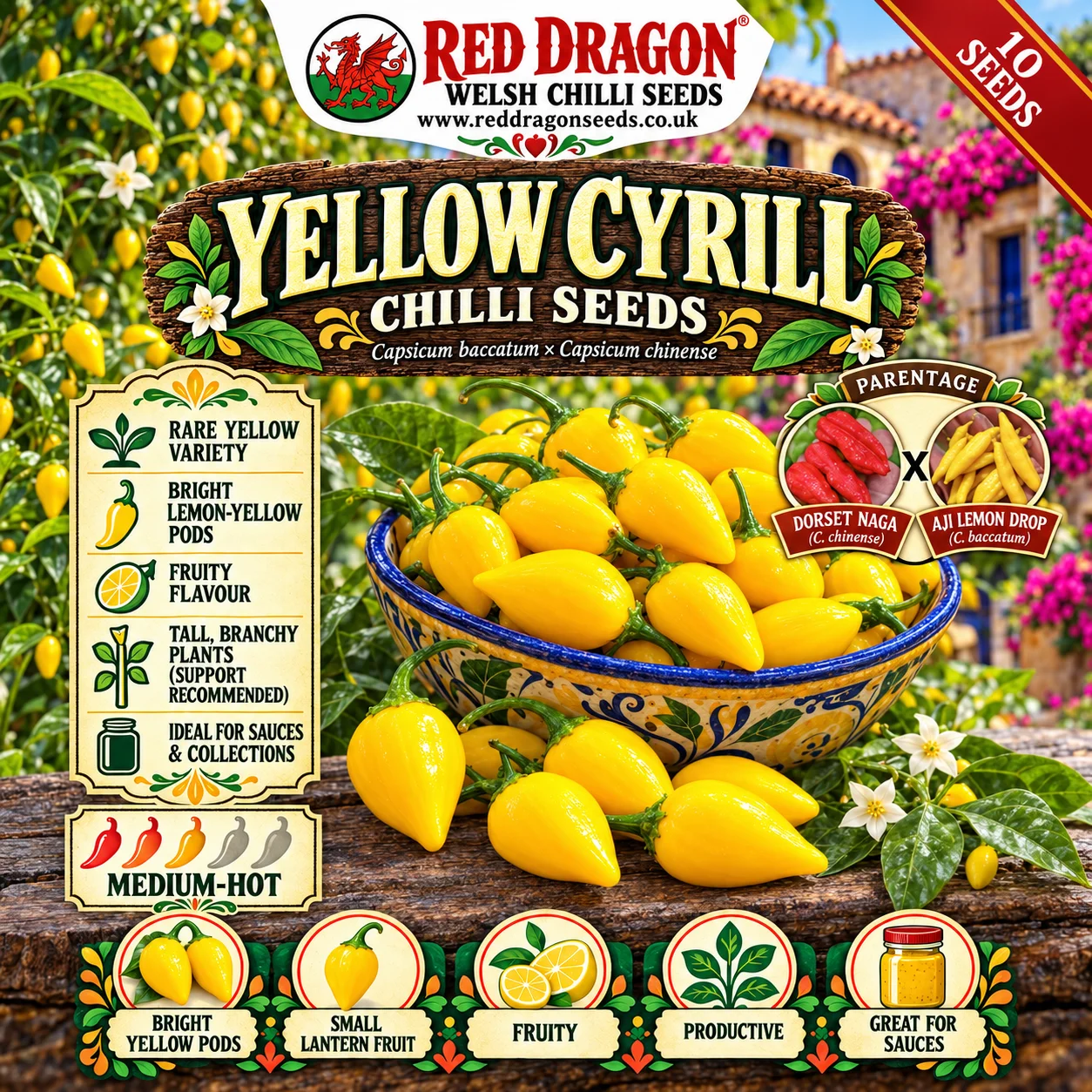 Yellow Cyril Chilli Seeds
